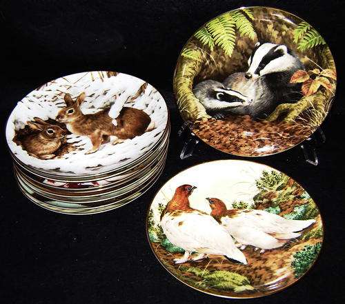 The Forest Year Porcelain plate Collection..10 out of 12 Plates (R2400)