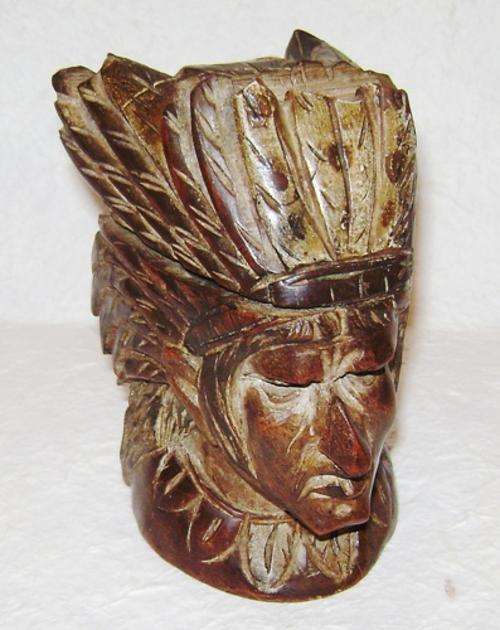 ULTRA RARE UNUSUAL wooden Ink Well