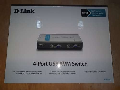 D-Link 4-Port USB KVM Switch