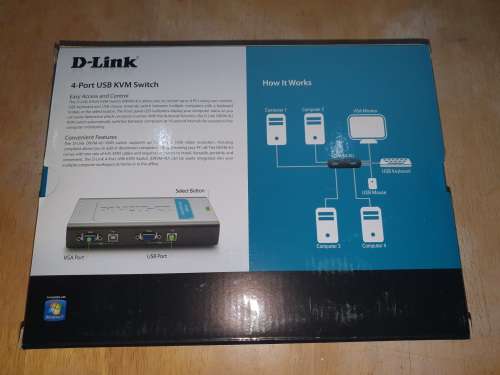 D-Link 4-Port USB KVM Switch