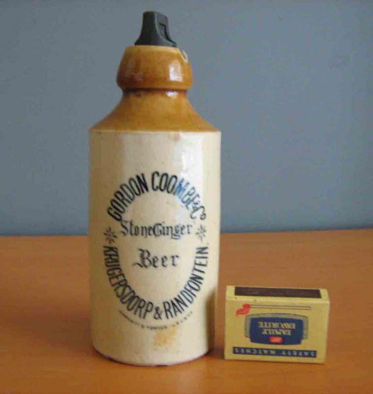 Gordon Coombe & Co. Stoneginger Beer Krugersdorp & Randfontein bottle