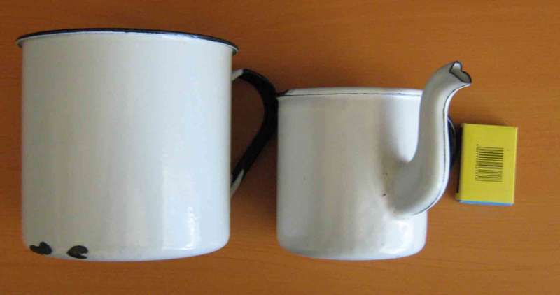 Old enamel kitchen decorations