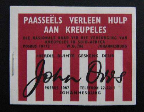 1956 Easter Stamps Help Cripples booklet