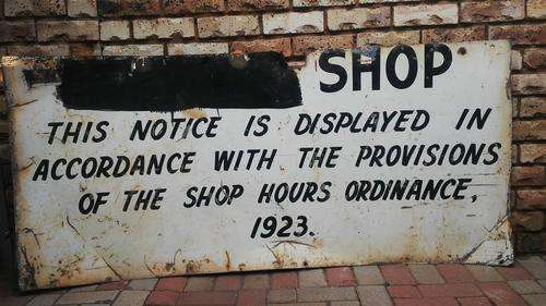 Vintage sign/ board