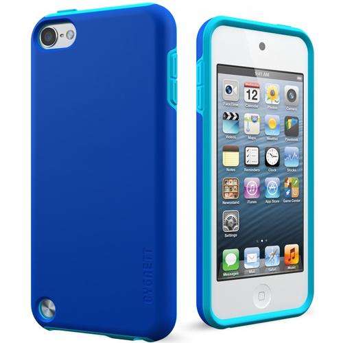 PlayUp Dual Material Two Tone Blue Case for iPod Touch 5
