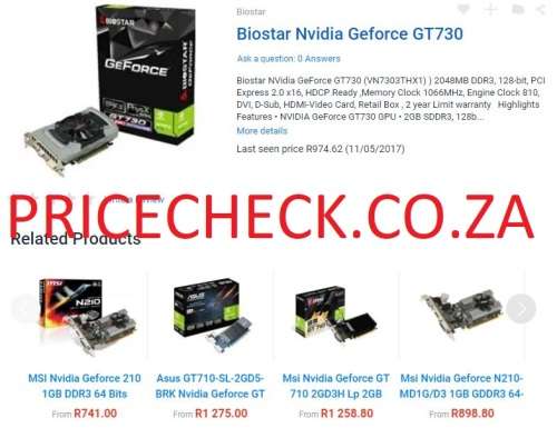 NVidia GT730 1GB DDR3 128bit Biostar