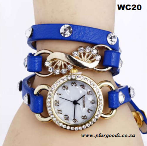 INFINITY Rhinestone  Watch - CHOOSE FROM 3 EXCITING COLOURS