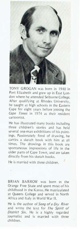 Tony Grogan`s Vanishing Cape Town