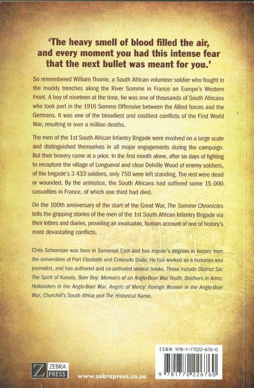 The Somme Chronicles: South Africans on the Western Front