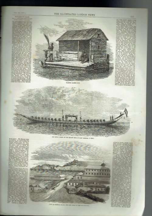 Illustrated London News. 100 loose leaves illustrated with superb original wood-engravings. 1850s