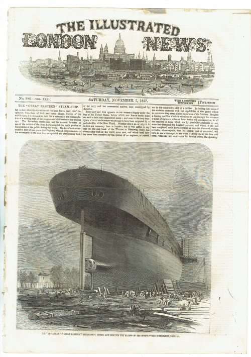 Illustrated London News. 100 loose leaves illustrated with superb original wood-engravings. 1850s