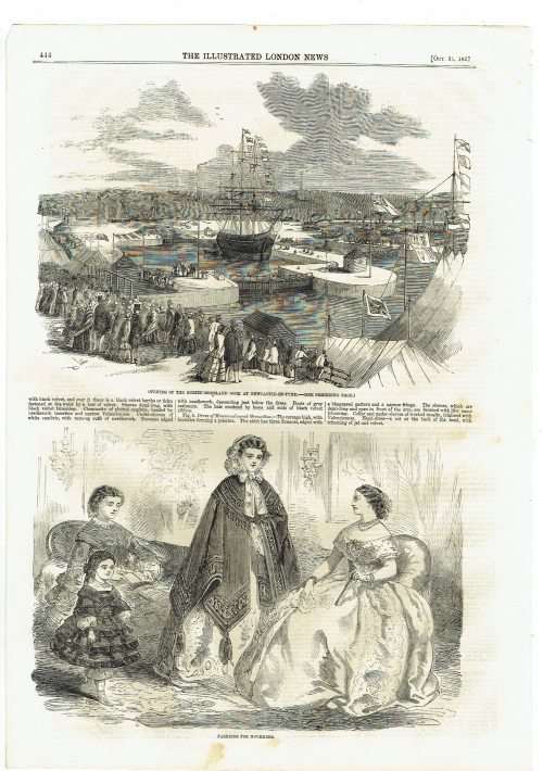 Illustrated London News. 100 loose leaves illustrated with superb original wood-engravings. 1850s