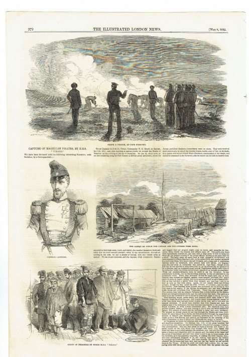 Illustrated London News. 100 loose leaves illustrated with superb original wood-engravings. 1850s
