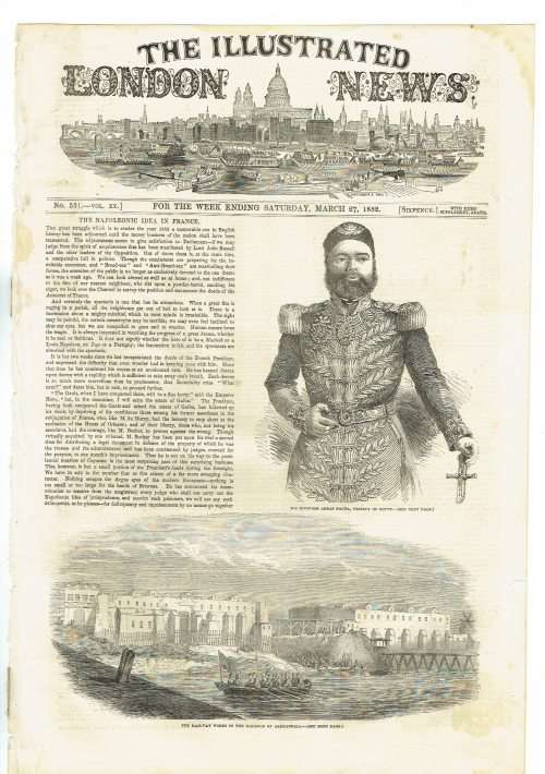 Illustrated London News. 100 loose leaves illustrated with superb original wood-engravings. 1850s