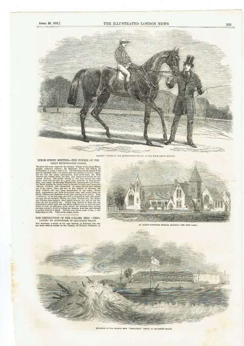Illustrated London News. 100 loose leaves illustrated with superb original wood-engravings. 1850s