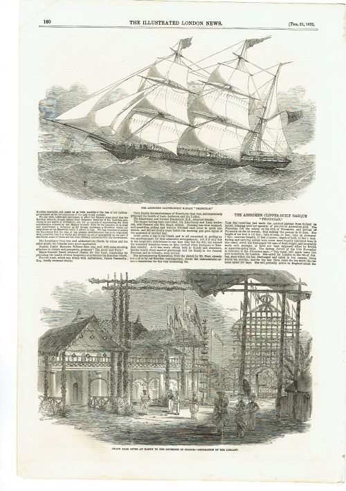 Illustrated London News. 100 loose leaves illustrated with superb original wood-engravings. 1850s