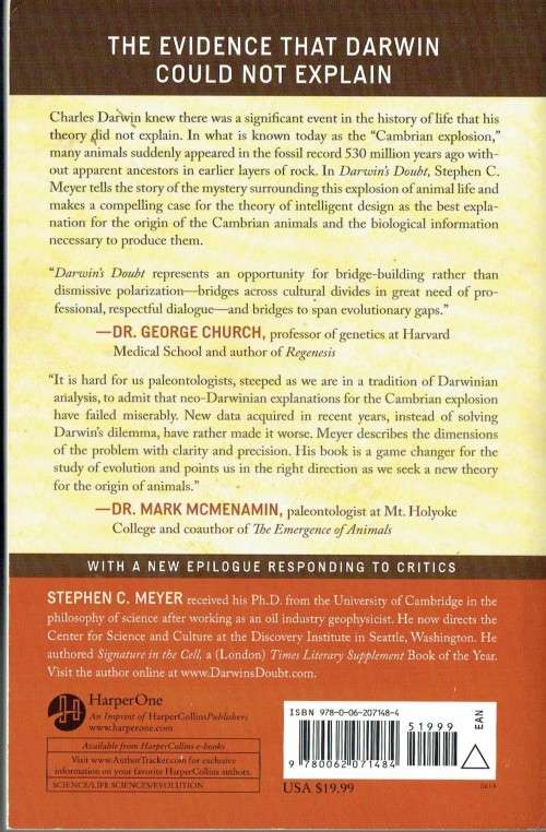 Stephen C. Meyer, Darwin`s Doubt: The Explosive Origin of Animal Life ... Intelligent Design