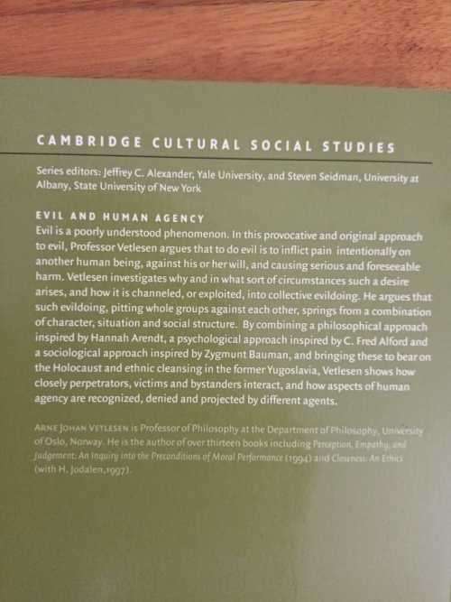 Evil and Human Agency: Understanding Collective Evildoing