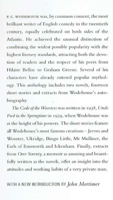 P. G. Wodehouse, The Best of Wodehouse: An Anthology (hardcover in very good condition)