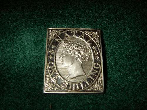 18 ct N ATAL ONE SHILLING Gold Stamp