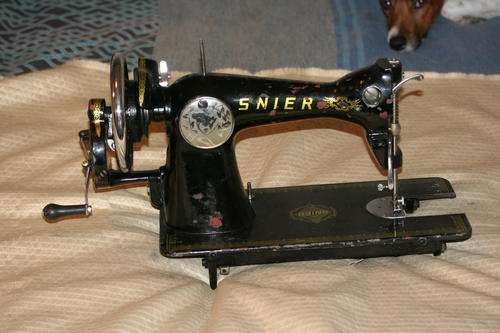 Antique hand sewing machine very sought after.