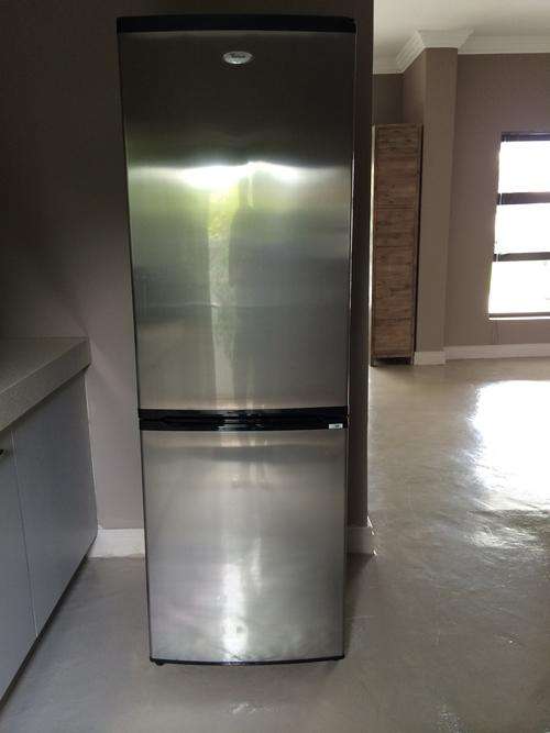 380L Whirlpool Metallic Fridge & Freezer Combo