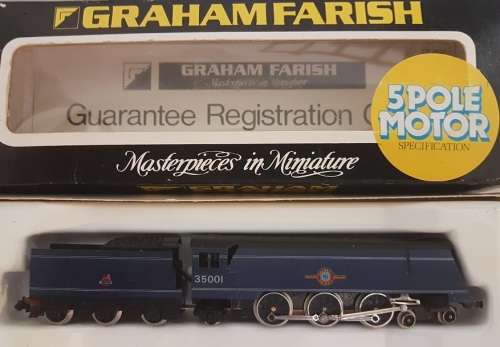 N Gauge Steam Engine British Railways (Mallard Class?)