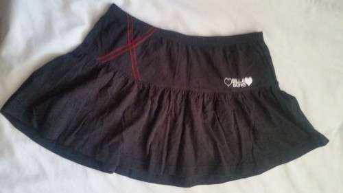 Flared Billabong Black Mini-Skirt