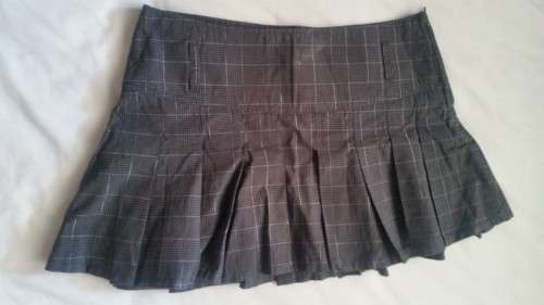Grey school girl skirt