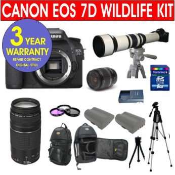 Canon EOS 7D Wildlife Kit worth over R50,000