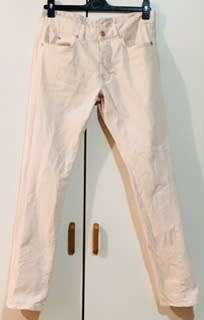 Calvin Klein Cream straight leg jeans Size: 36