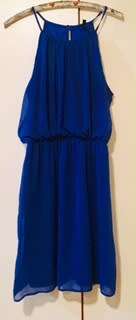 Woolworths  Halter neck blue dress Size: 12