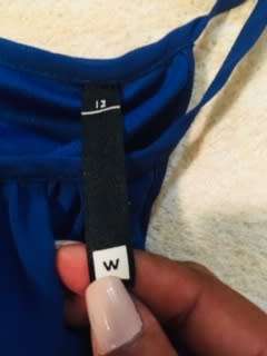 Woolworths  Halter neck blue dress Size: 12
