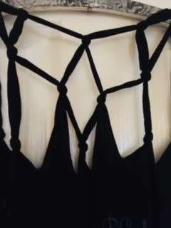 Rip Curl Black maxi dress with side slit Size: 10