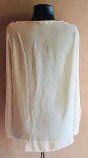 Cream tunic top size: 12