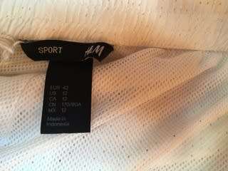 H & M White Jogger Size: 38