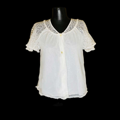 Vintage bed jacket/top Size: 10/34