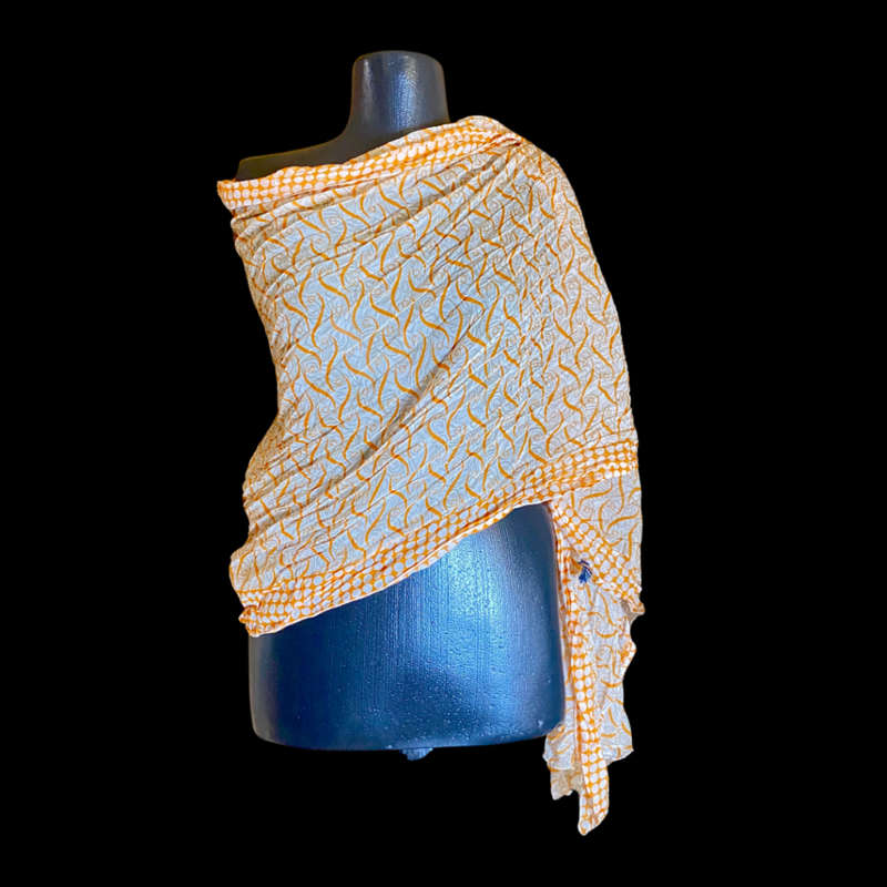 Orange/grey scarf