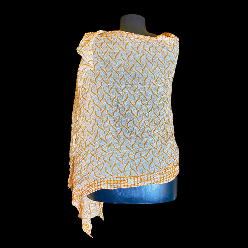 Orange/grey scarf