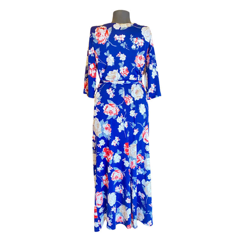 Loka navy wrap dress Size: L