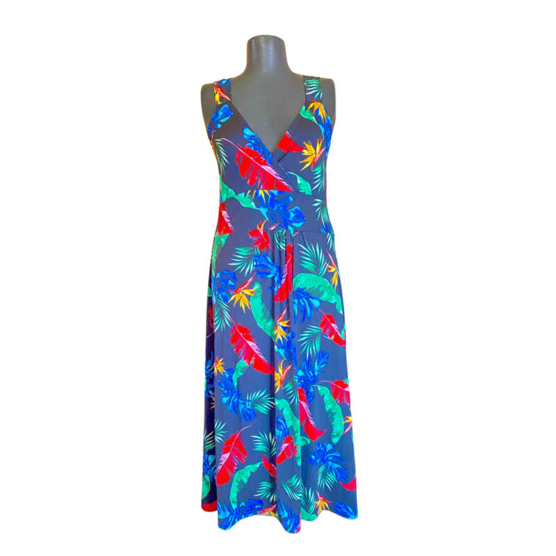 Black print dress Size: L/XL