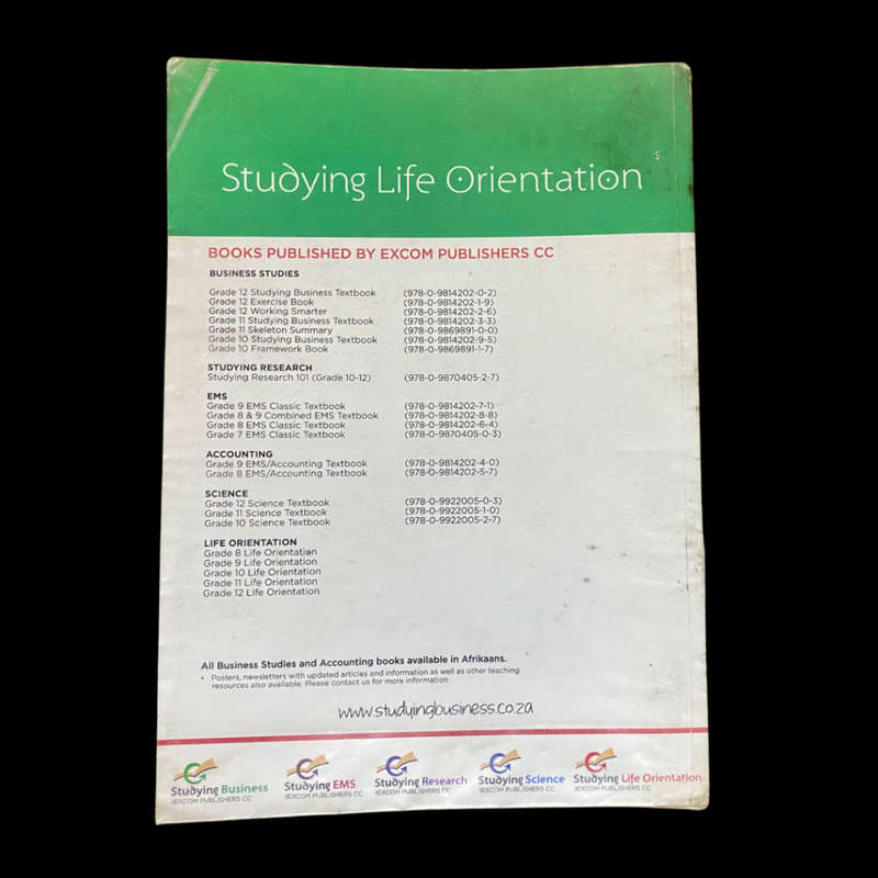 Studying life orientation CAPS Gr. 8