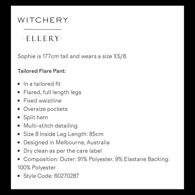 Witchery Ellery black pants Size: 6/30