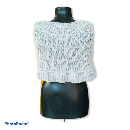 Vintage Grey Knit Wrap Free Size