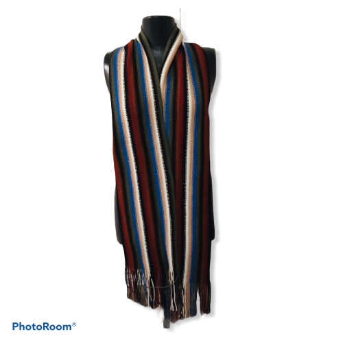 Stripe Knit Scarf