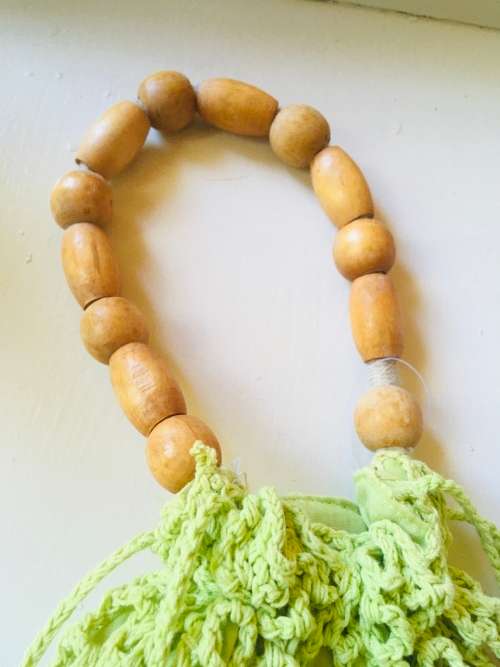 Lime Crochet Bag