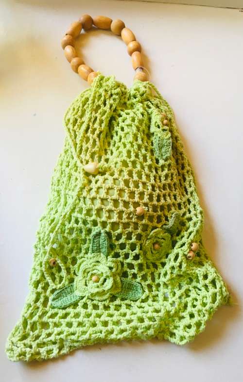 Lime Crochet Bag