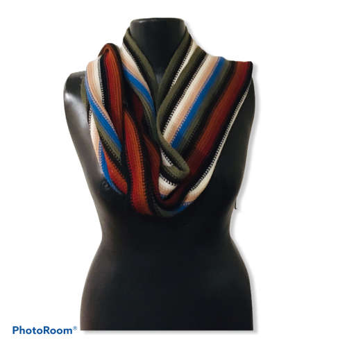 Stripe Knit Scarf