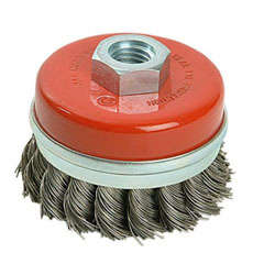 Cup Brush - Heavy Duty Twisted/Knotted Steel - 65mm x M14x2.0