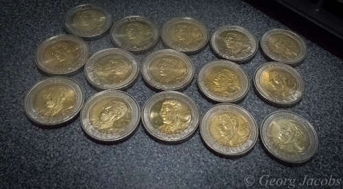 2008 Ninetieth Birthday R5 Mandela Coins Unc - Start @ R1 !!!!